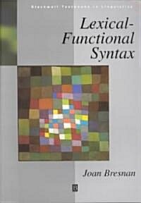 Lexical-functional Syntax (Paperback)