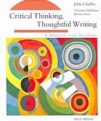 [중고] Critical Thinking, Thoughtful Writing (Paperback, 3rd)