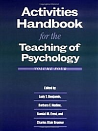 Activities Handbook for the Teaching of Psychology (Paperback)