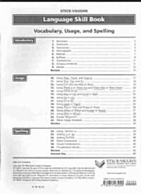 Steck-Vaughn Language Skill Books: Student Edition Vocabulary Usage, Sentence (Review) (Paperback)