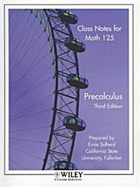 (Wcs)Class Notes for Math 125 Precalculus (Paperback, 3)