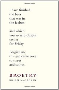 Broetry: Poetry for Dudes (Hardcover)