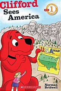 [중고] Clifford Sees America (Paperback)