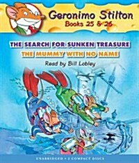 [중고] The Search for Sunken Treasure / The Mummy with No Name (Geronimo Stilton Audio Bindup #25 & 26) (Audio CD)