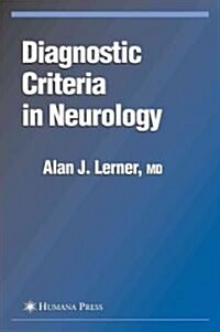 Diagnostic Criteria in Neurology (Paperback)