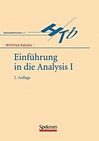 Einfuhrung in Die Analysis I (Paperback)