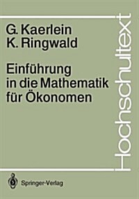 Einf?rung in Die Mathematik F? ?onomen (Paperback, 1987)