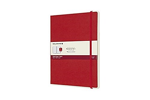 Moleskine Smart Notebook Papertablet, Extra Large, Ruled, Red, Hard Cover (7.5 X 9.75) (Other)