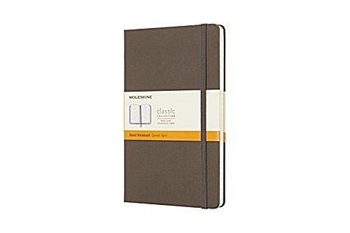 Moleskine Classic Notebook, Large, Ruled, Brown Earth, Hard Cover (5 X 8.25) (Other)