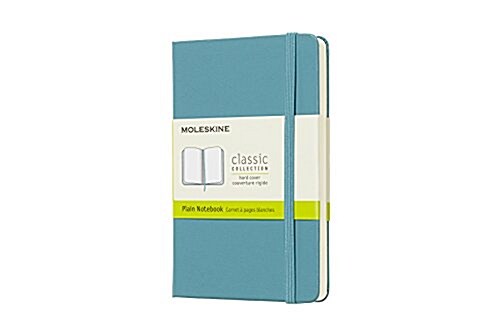 Moleskine Classic Notebook, Pocket, Plain, Blue Reef, Hard Cover (3.5 X 5.5) (Other)