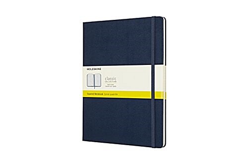 Moleskine Classic Notebook, Extra Large, Squared, Blue Sapphire, Hard Cover (7.5 X 9.75) (Other)