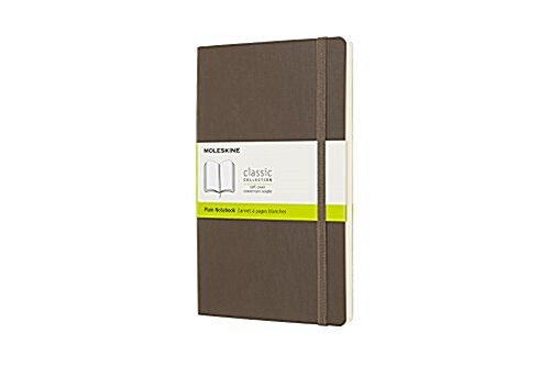 Moleskine Classic Notebook, Large, Plain, Brown Earth, Soft Cover (5 X 8.25) (Other)