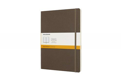 Moleskine Classic Notebook, Extra Large, Ruled, Brown Earth, Soft Cover (7.5 X 9.75) (Other)