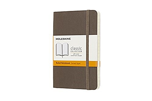Moleskine Classic Notebook, Pocket, Ruled, Brown Earth, Soft Cover (3.5 X 5.5) (Other)