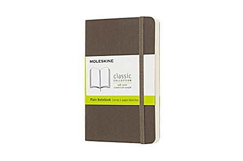 Moleskine Classic Notebook, Pocket, Plain, Brown Earth, Soft Cover (3.5 X 5.5) (Other)
