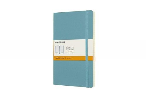 Moleskine Classic Notebook, Large, Ruled, Blue Reef, Soft Cover (5 X 8.25) (Other)