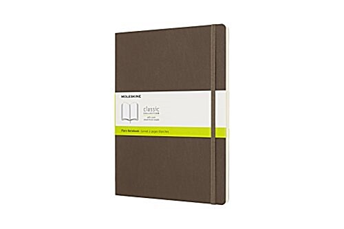 Moleskine Classic Notebook, Extra Large, Plain, Brown Earth, Soft Cover (7.5 X 9.75) (Other)