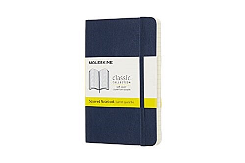 Moleskine Classic Notebook, Pocket, Squared, Blue Sapphire, Soft Cover (3.5 X 5.5) (Other)