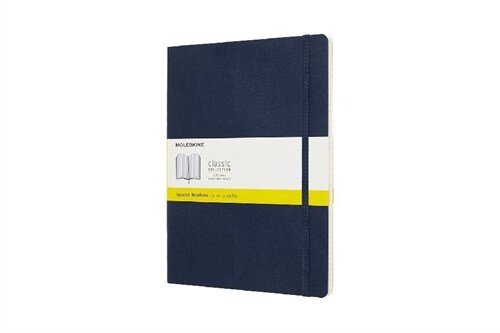 Moleskine Classic Notebook, Extra Large, Squared, Blue Sapphire, Soft Cover (7.5 X 9.75) (Other)