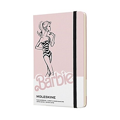 Moleskine Limited Edition Notebook Barbie Swimsuit, Large, Plain, Pink, Hard Cover (5 X 8.25) (Other)