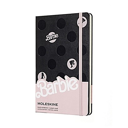Moleskine Limited Edition Notebook Barbie Dots, Large, Ruled, Black, Hard Cover (5 X 8.25) (Other)