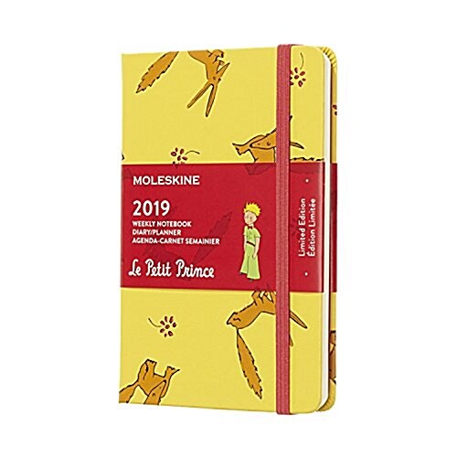 Moleskine 2019 12m Limited Edition Petit Prince Weekly Notebook, Pocket, Weekly Notebook, Yellow Sunflower, Hard Cover (3.5 X 5.5) (Desk)
