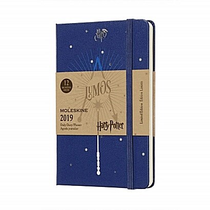 Moleskine 2019 12m Limited Edition Harry Potter Weekly Notebook, Pocket, Weekly Notebook, Blue, Hard Cover (3.5 X 5.5) (Desk)