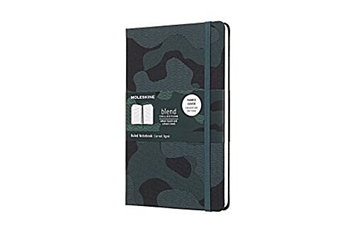 Moleskine Limited Collection Notebook Blend, Large, Ruled, Green Camouflage, Hard Cover (5 X 8.25) (Other)