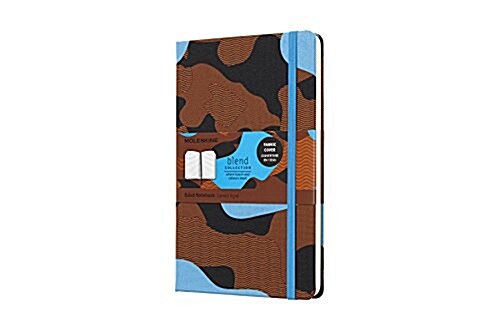 Moleskine Limited Collection Notebook Blend, Large, Ruled, Blue Camouflage, Hard Cover (5 X 8.25) (Other)