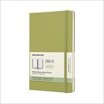 Moleskine 2018-2019 18m Weekly Notebook, Large, Weekly Notebook, Green Lichen, Hard Cover (5 X 8.25) (Desk)