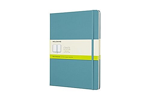 Moleskine Classic Notebook, Extra Large, Plain, Blue Reef, Hard Cover (7.5 X 9.75) (Other)