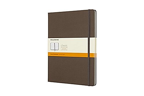 Moleskine Classic Notebook, Extra Large, Ruled, Brown Earth, Hard Cover (7.5 X 9.75) (Other)
