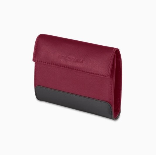 Moleskine Classic, Leather Trifold Wallet, Bordeux Red (Other)