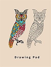 Drawing Pad: Blank Pages, 110 Pages, White Paper, Sketch, Draw and Paint (Paperback)