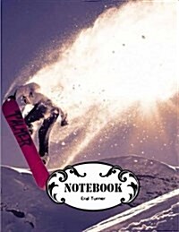 Notebook Lined: Snowboarding: Notebook Lined, Notebook Journal Diary, 120 Lined Pages, 8.5 X 11 (Paperback)