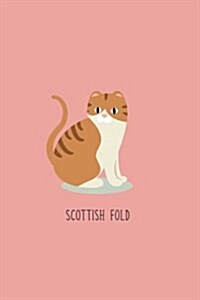 Scottish Fold: Cat Notebook 120-Page Lined Journal for Cat Lovers (Paperback)