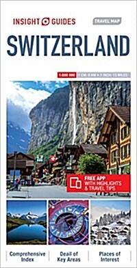 Insight Guides Travel Map Switzerland (Sheet Map, 5 Revised edition)