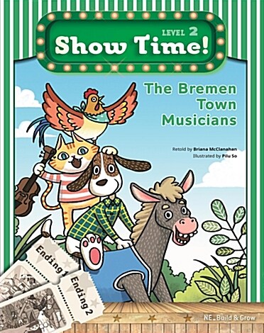 Show Time Level 2 : The bremen town musicians (Story Book + MultiRom)