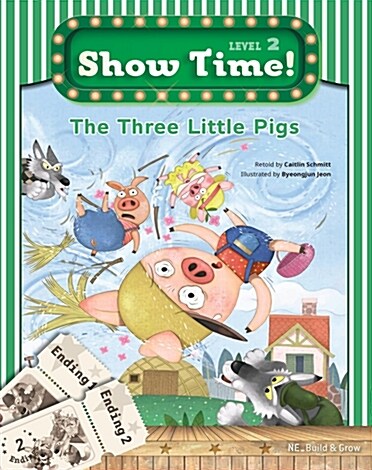 Show Time Level 2 SET: The three little pigs (Story Book + MultiRom + Workbook)