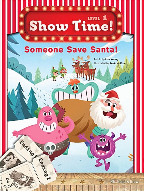 [중고] Show Time Level 1 : Someone save santa! (Story Book + MultiRom)