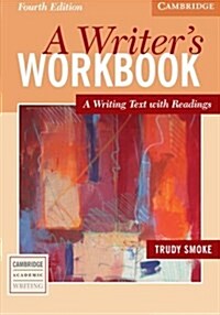 [중고] A Writer‘s Workbook : A Writing Text with Readings (Paperback, 4 Revised edition)