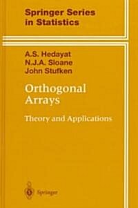 [중고] Orthogonal Arrays: Theory and Applications (Hardcover, 1999)