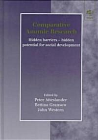 Comparative Anomie Research (Hardcover)