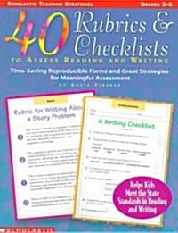 40 Rubrics & Checklists to Assess Reading and Writing (Paperback)
