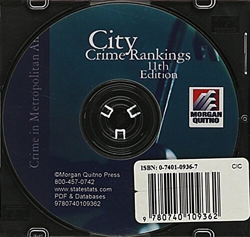 City Crime Ranking Rankings -databases And Pdf (CD-ROM, 11th, Abridged)