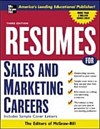 Resumes For Sales And Marketing Careers (Paperback, 3rd)