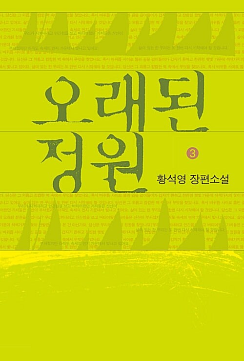 [큰글자도서] 오래된 정원 3 