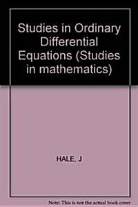Studies in Ordinary Differential Equations (Hardcover)