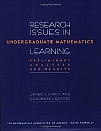 Research Issues in Undergraduate Mathematics Learning (Paperback)