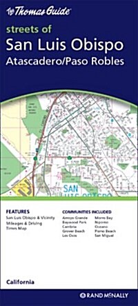Rand McNally San Luis Obispo/Atascadero/ Paso Robles, California (Map, FOL)